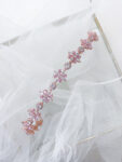 Floral Blossom Headband - 18k Rose Gold, Pink Diamond