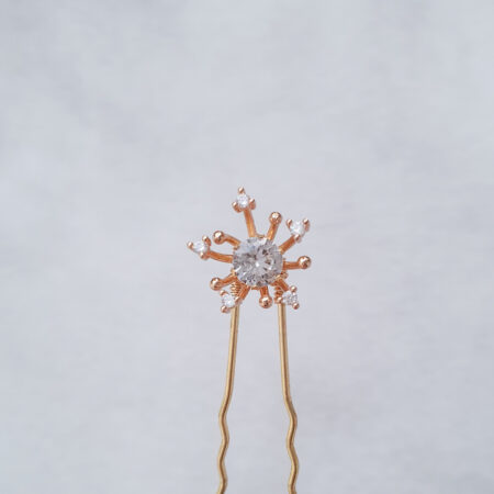 Round Shine Hairpin Set - Gold (6 pcs)