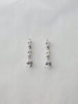 Raindrop Earrings - Rhodium White Gold