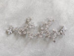 Paved Twigs Butterfly Hairvine/Brooch - Rhodium White Gold