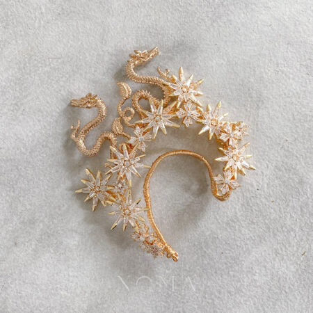 Dragon Star Earpiece - Gold (Right)