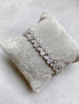 Pear and Marquise Arrangement Bracelet - Rhodium White Gold