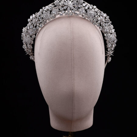 Meteor Shower Crown/Necklace - White Gold