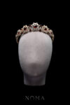 Cushion Cut Crown - 18k Yellow Gold, Ruby