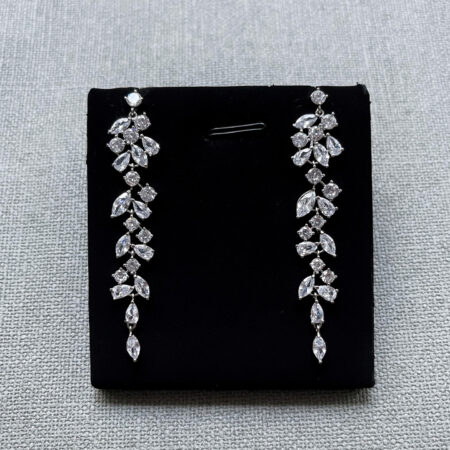 Longing Earrings - Rhodium White Gold
