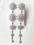 Starry Night Earrings - Rhodium White Gold
