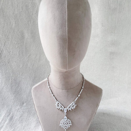 Virgo Necklace - Rhodium White Gold