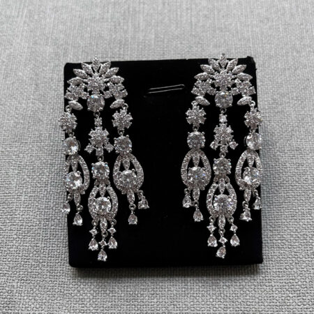 Ciragan Palace Earrings - Rhodium White Gold