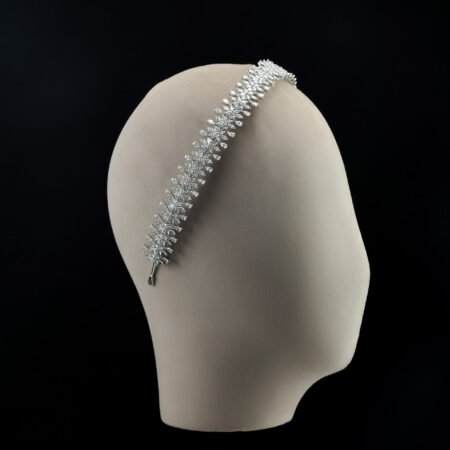 Romance Headband - Rhodium White Gold