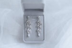 Iris Earrings - Rhodium White Gold