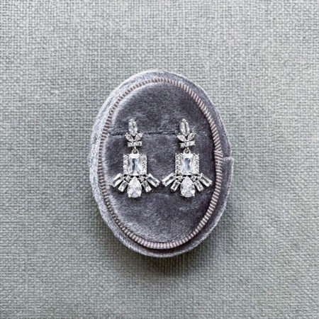 Simply Flamboyant Earrings - Rhodium White Gold