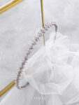 Five Petals Headband - Rhodium White Gold