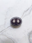 Classic Pear Halo Earrings - 18k Rose Gold