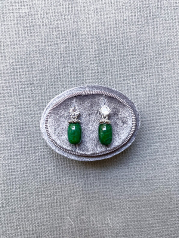 JJW-202100035-Tubular-Jade-Small-8×12-mm-with-Round-Solitaire-Earrings-Rhodium-White-Gold-Jade