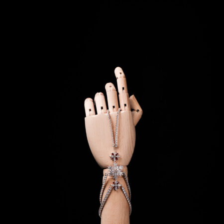 Charmed Bracelet with Ring Chain - Gold