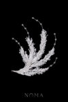Radiating Beads Side Hairvine - White Silver, White