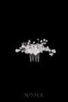 ACC-202200092-Clay-Flower-Lily-Pearl-Medium-Haircomb-White-Silver