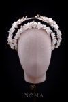 Clay Flower Rose Goddess Crown - Doff Gold