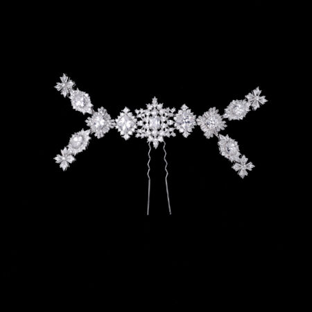 Royal Art X Hairpin - White Gold
