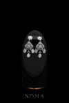 Palace Earrings - Rhodium White Gold