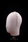 Rectangular Round Halo Spaced Headband/Belt - Rhodium White Gold