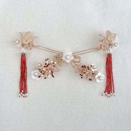 Dragon and Phoenix Set - Gold, Red (3 pcs)