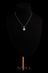 Chrysan Pendant - Rhodium White Gold