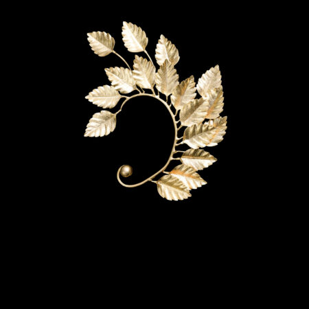 Athens Leaves Earcuff - Doff Gold (Left)