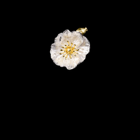 Natural Floral Ring - Unplated Silver