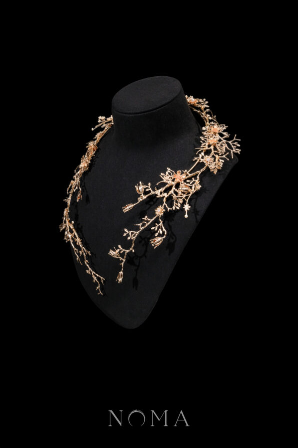 ACC-202200039-Branching-Long-Floral-Choker-Gold-2