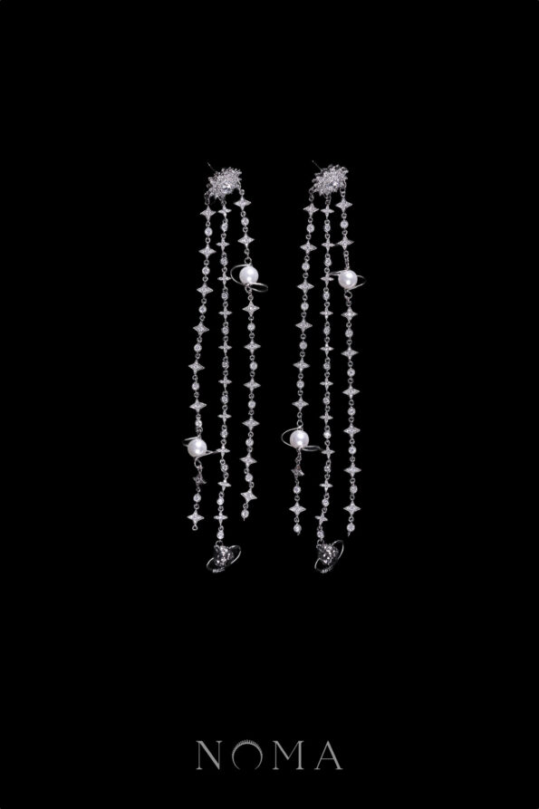 ACC-202300069-Planetary-Chain-Earrings-White-Gold-1