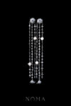 Planetary Chain Earrings - White Gold