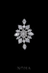 Royal Art Center Arrangement Hairvine/Brooch - White Gold