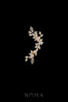 Paved Twigs Simple Floral Side Hairvine - Gold (Right)
