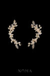Paved Twigs Simple Floral Side Hairvine Pair - Gold (1 pair)