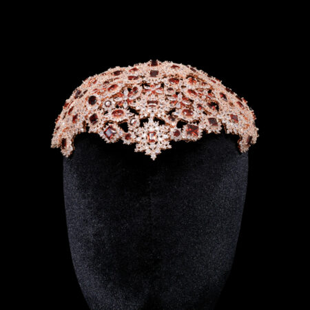 Blazing Fire Headpiece - Rose Gold, Ruby