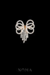 Bow Perle Brooch - Gold