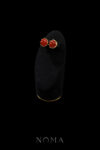 ANG-202300001-Giok-Merah-Earrings-Doff-Gold-Red-Jade