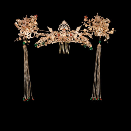 Phoenix Trio Pagoda Set - Gold, Red (3 pcs)