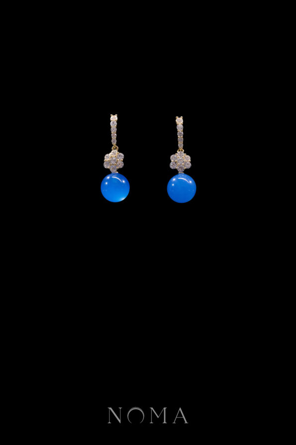 DJW-202300036-Elegance-Round-Jade-Earrings-18k-Yellow-Gold-Blue-Jade