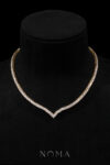 DJW-202300080-V-Round-01-ct-Tennis-Choker-18k-Yellow-Gold