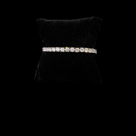 Round Tennis 0.5 ct Bracelet - 18k Yellow Gold