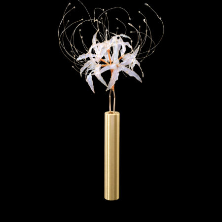 LR Pearly Lycoris Hairpin - Gold, Blue