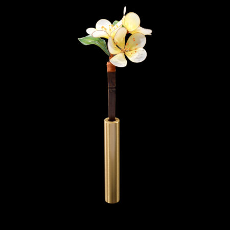 LR Plum Blossom Hairpin - Gold, Yellow