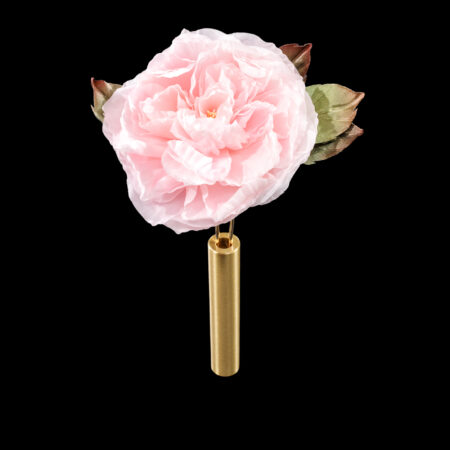 SS Blooming Rose Hairpin - Gold, Pink