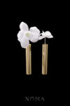 HS Pure Orchid Hairpin Set - White Silver, White (2 pcs)