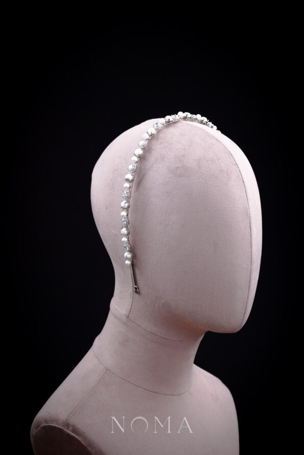 HBC-202200042-Marble-Diamond-Pearl-Headband-Rhodium-White-Gold-White-2