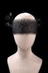 Shades Lace Eye Veil - White Silver, Black