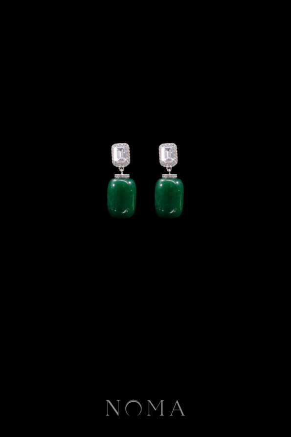 JJW-202300050-Radiant-Halo-Tubular-Jade-Earrings-Rhodium-White-Gold-Jade