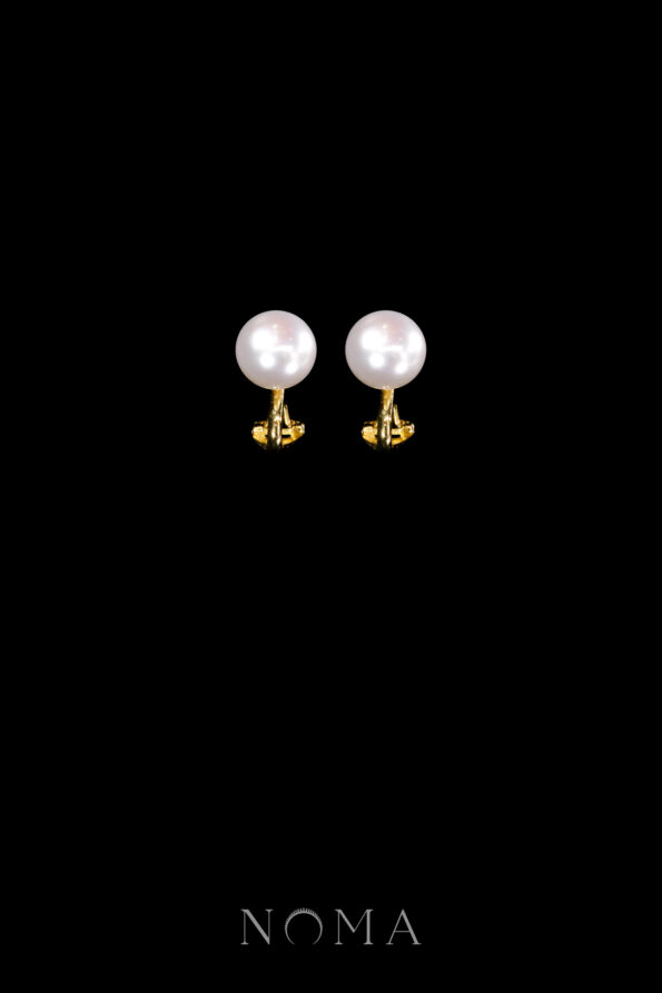 PJW-202200007-Pearl-Stud-Earrings-18k-Yellow-Gold-White-Pearl-Clip